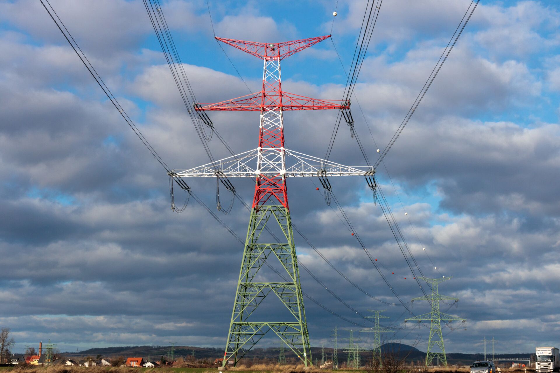 Power pole in the czech republic