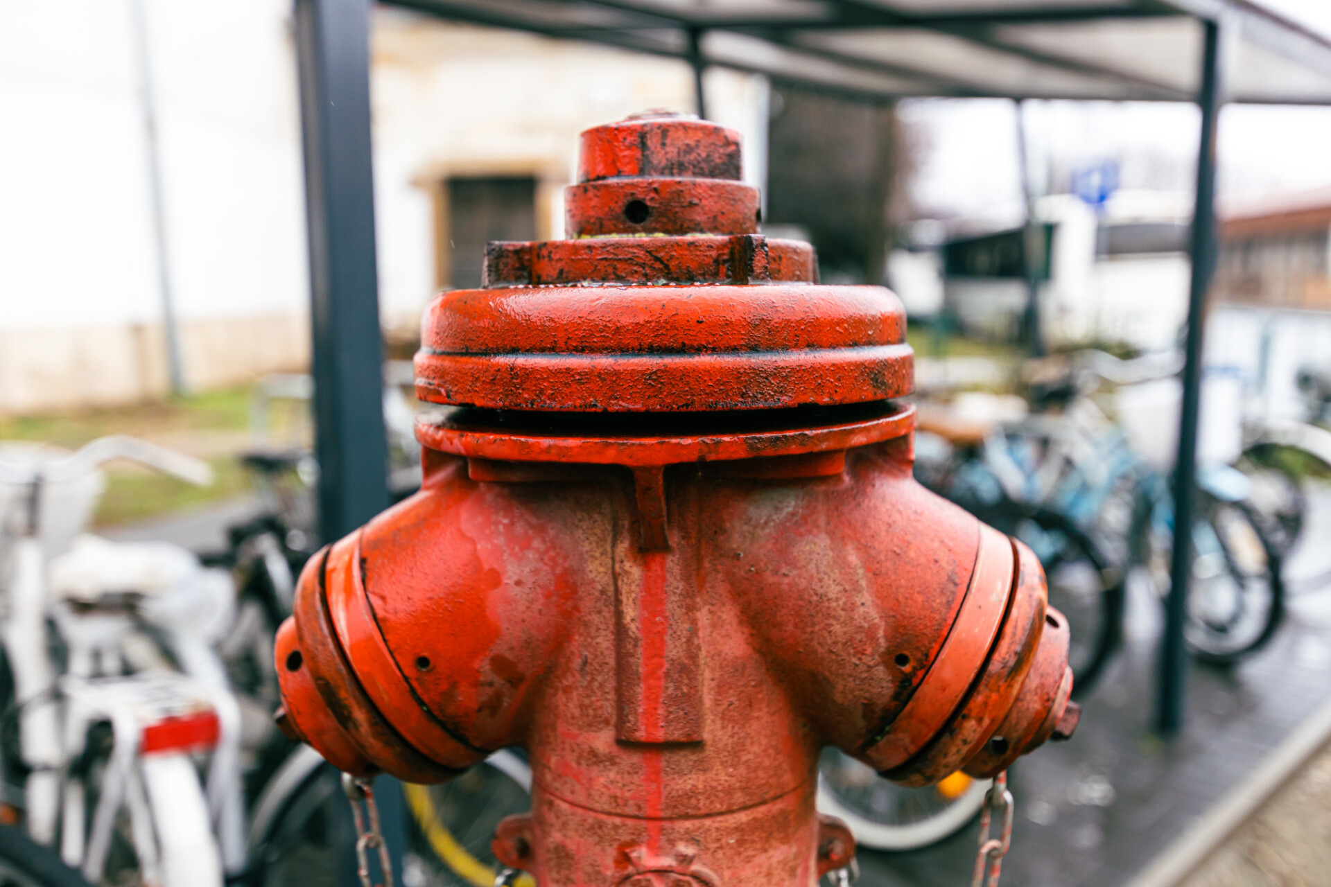 Red hydrant