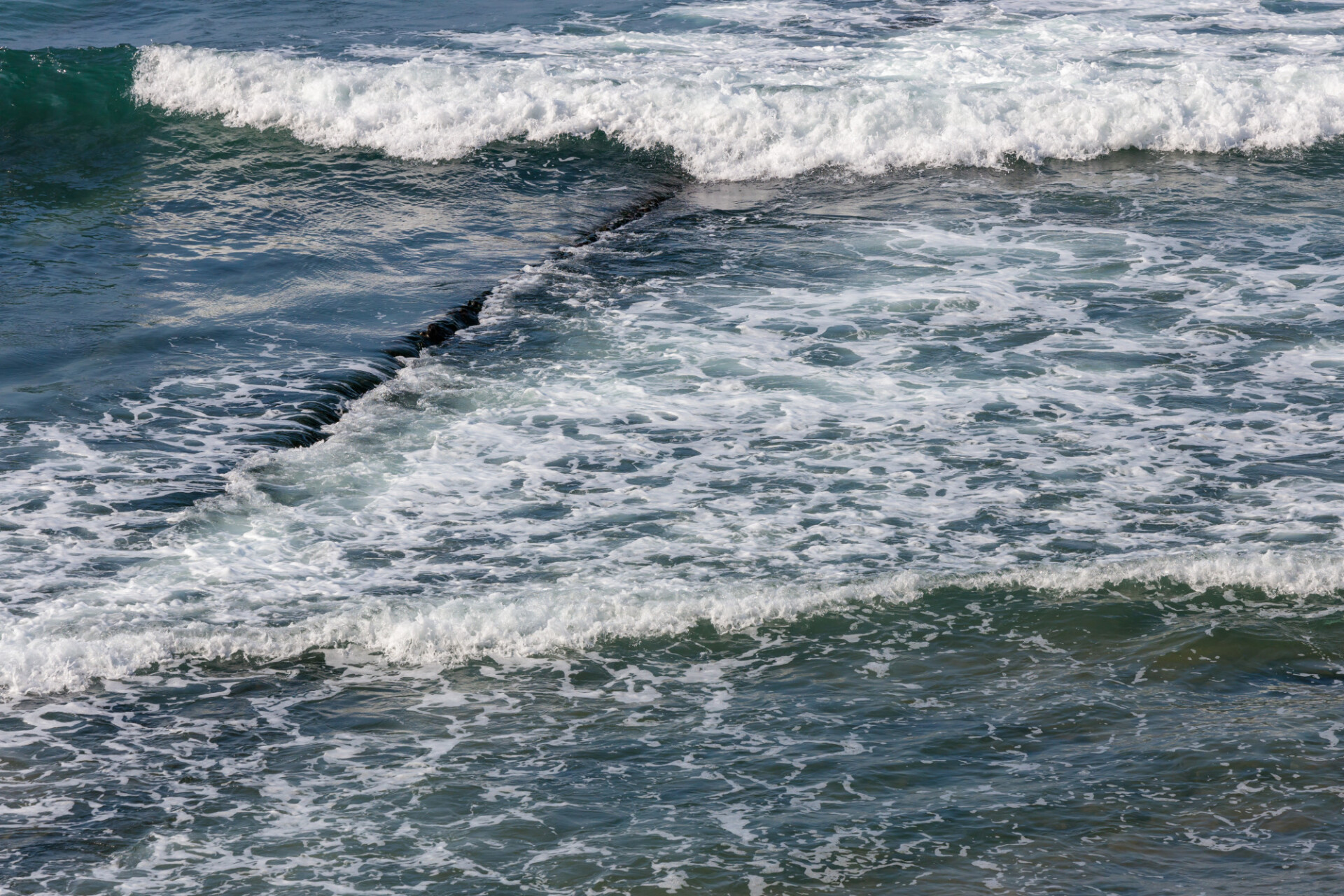 Waves on the coast of Spain