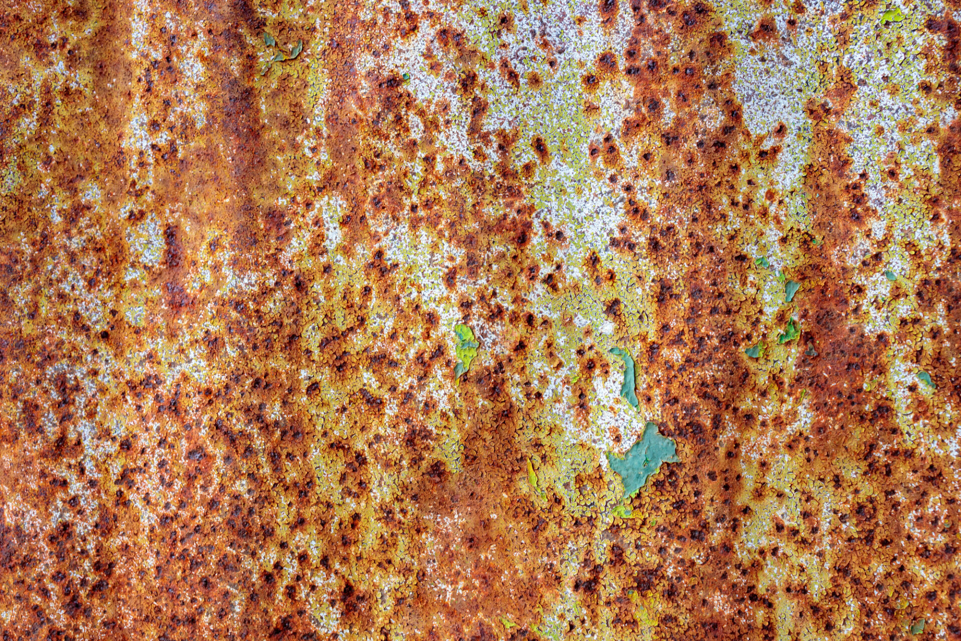 Rusty weathered metal texture