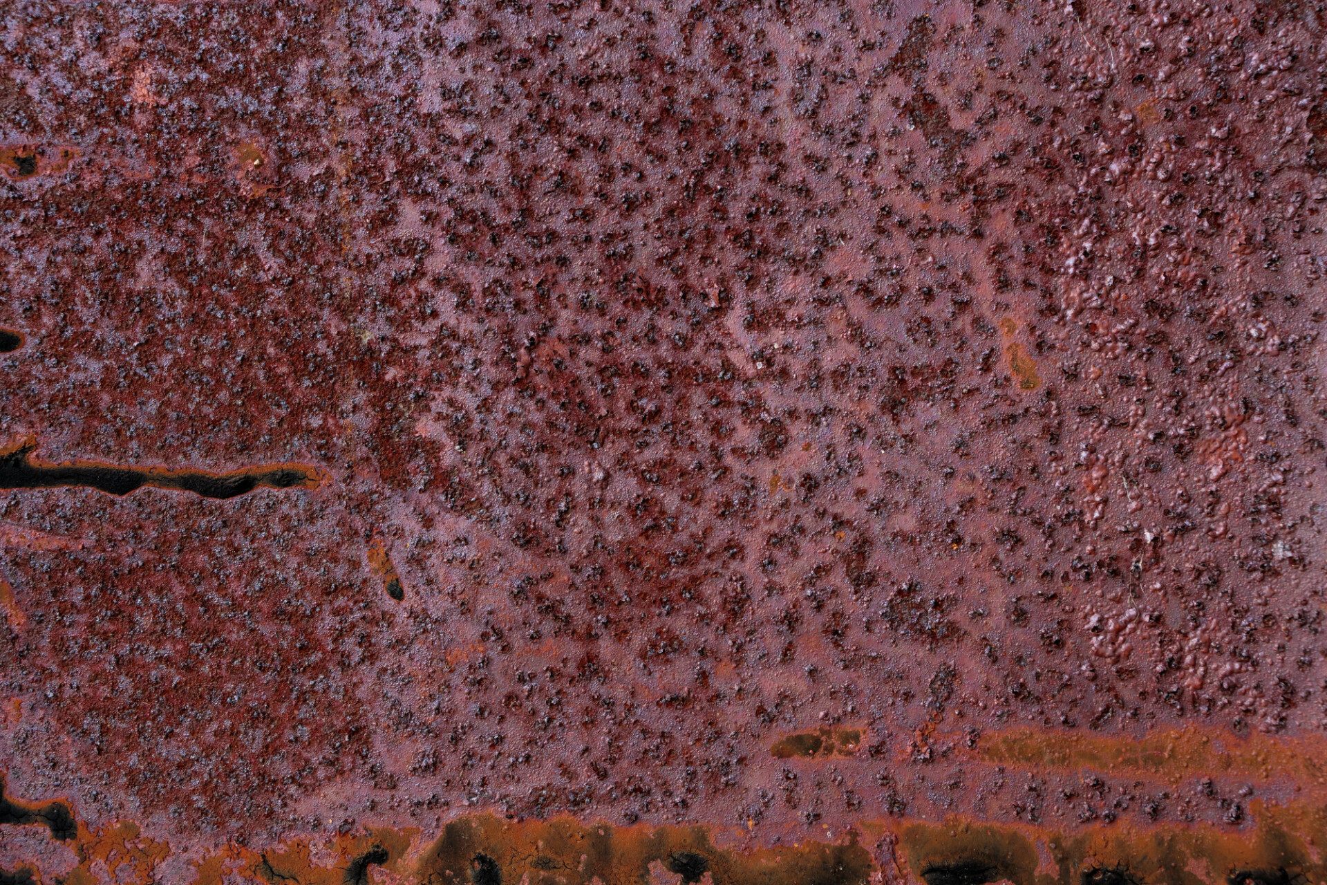 Completely rusted metal texture