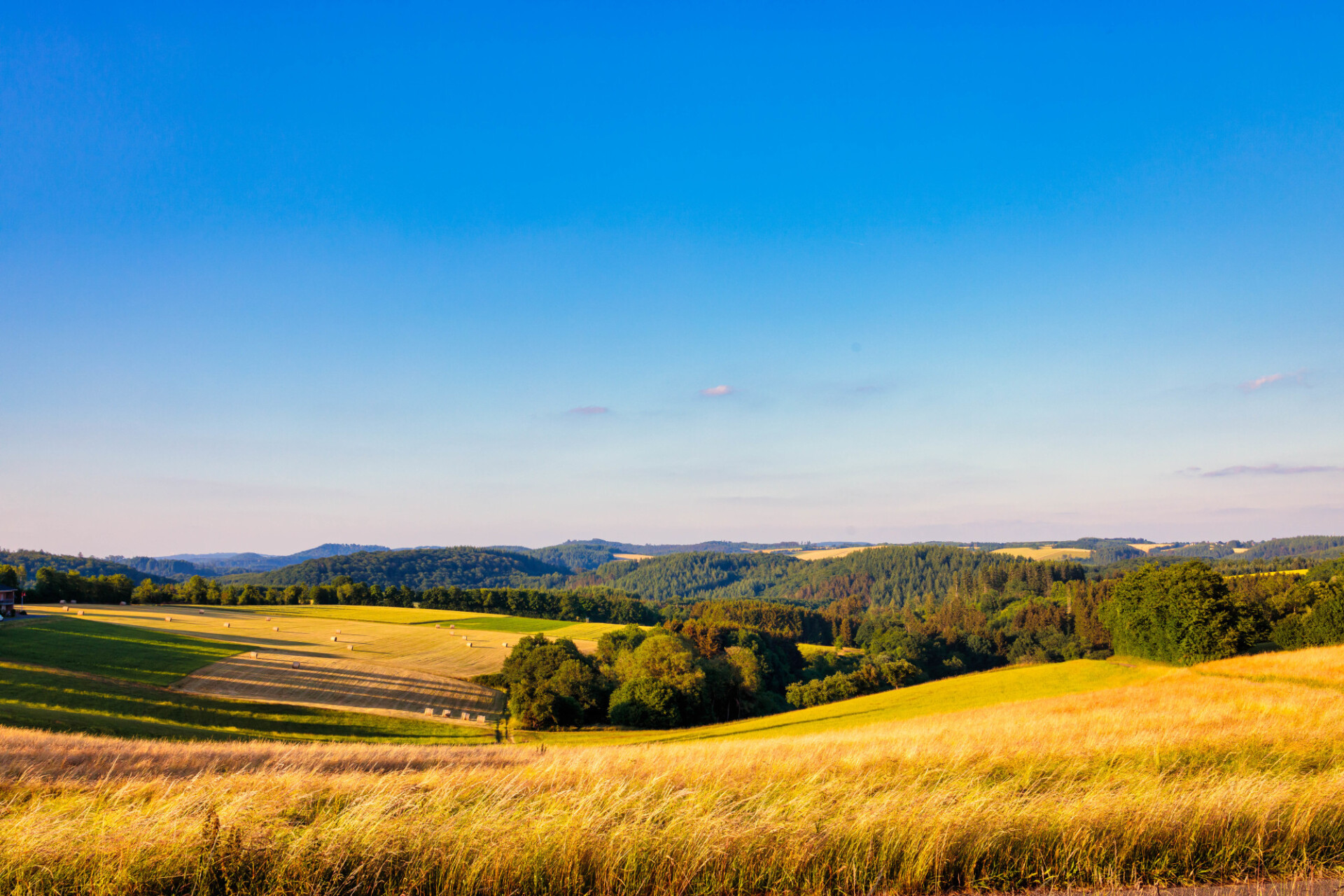 Volcanic Eifel, Manderscheid Rural Landscape Panorama