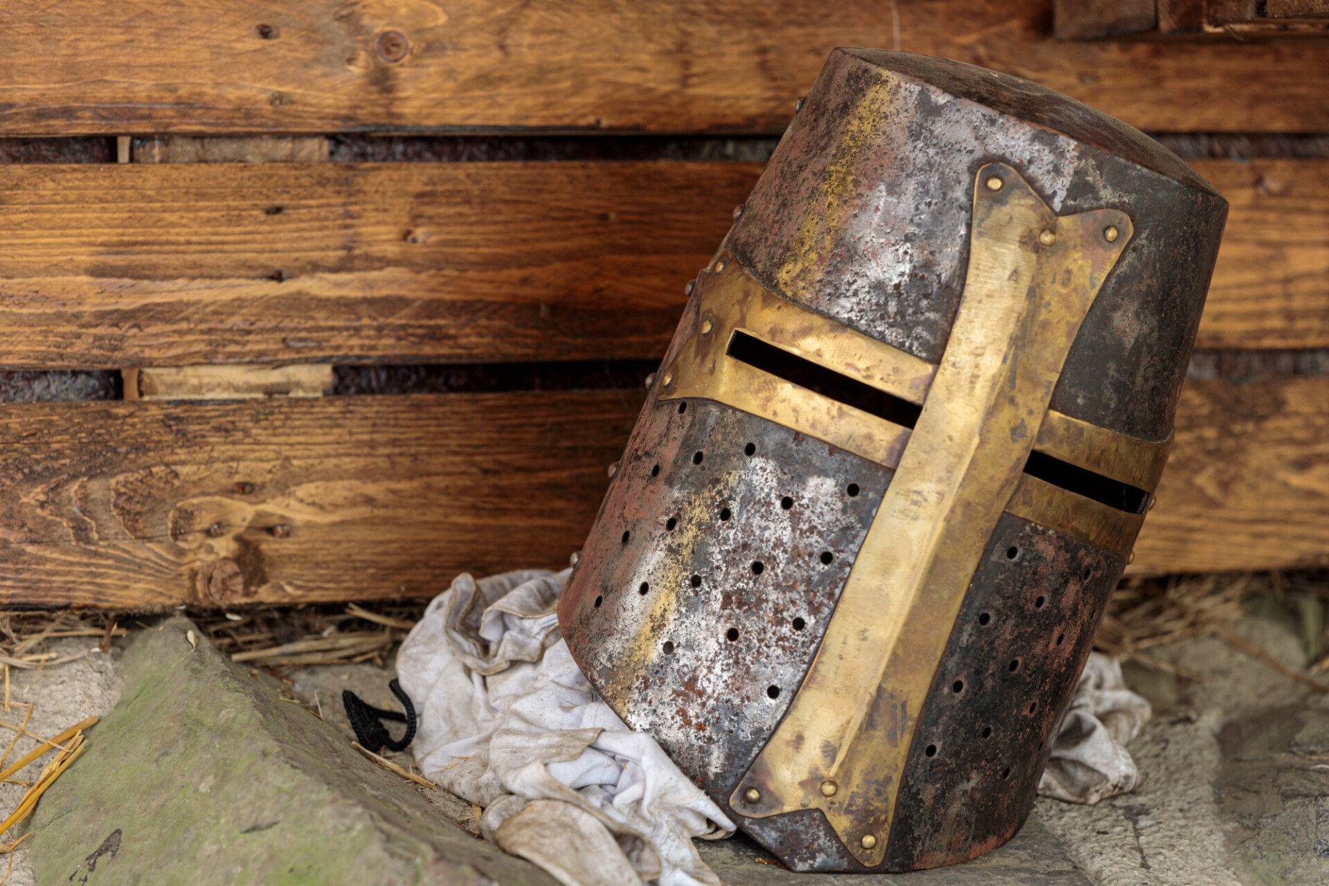 Helmet of a crusader