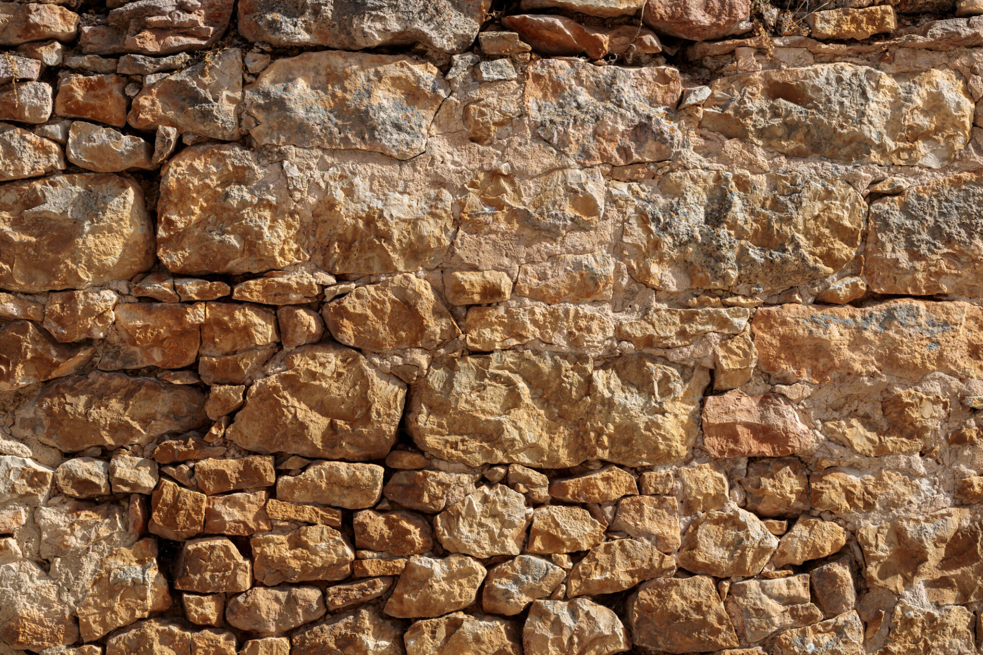 Ancient natural stone wall texture
