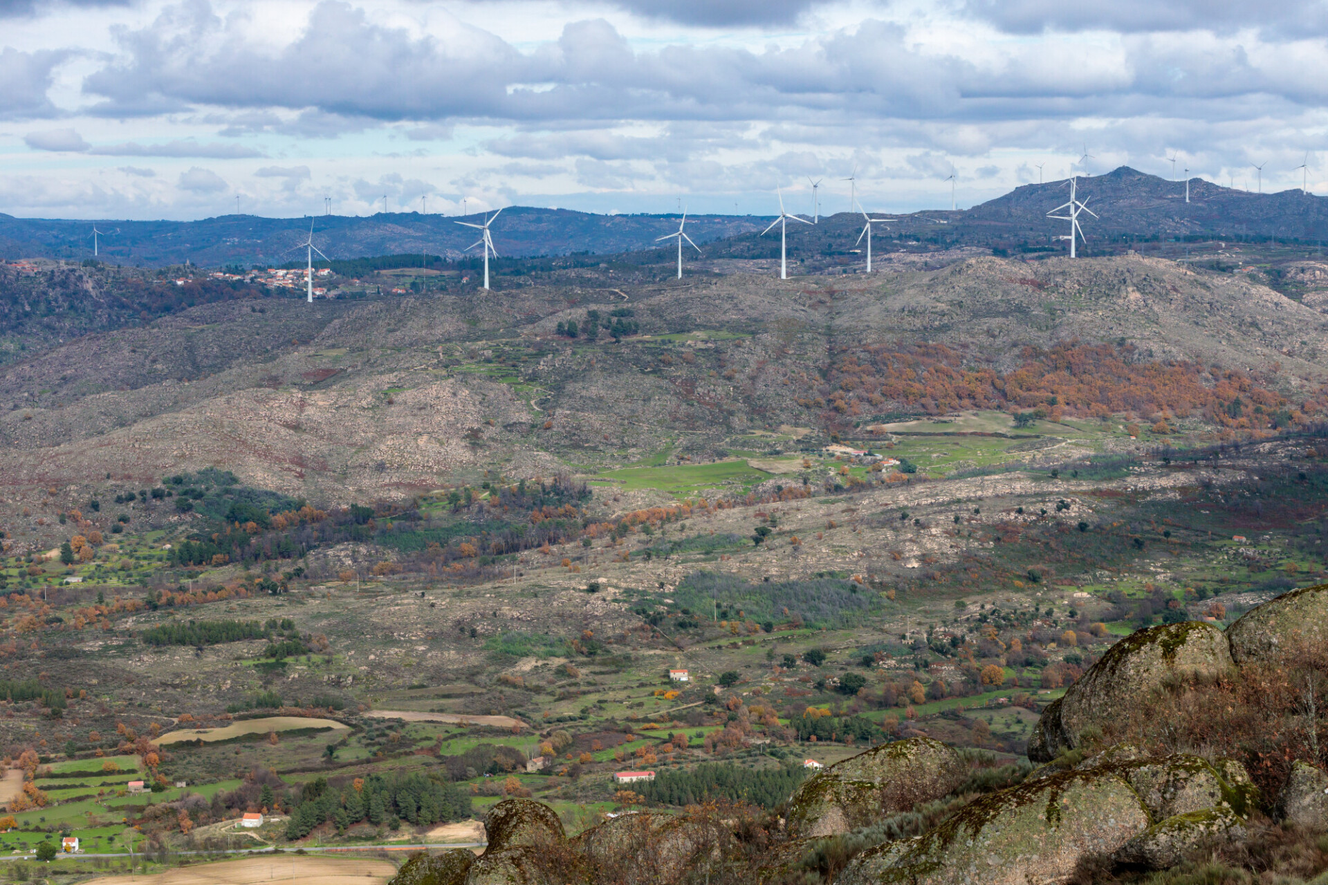 Landscape around Moita, Serra da Estrela, Beira Alta, Portugal