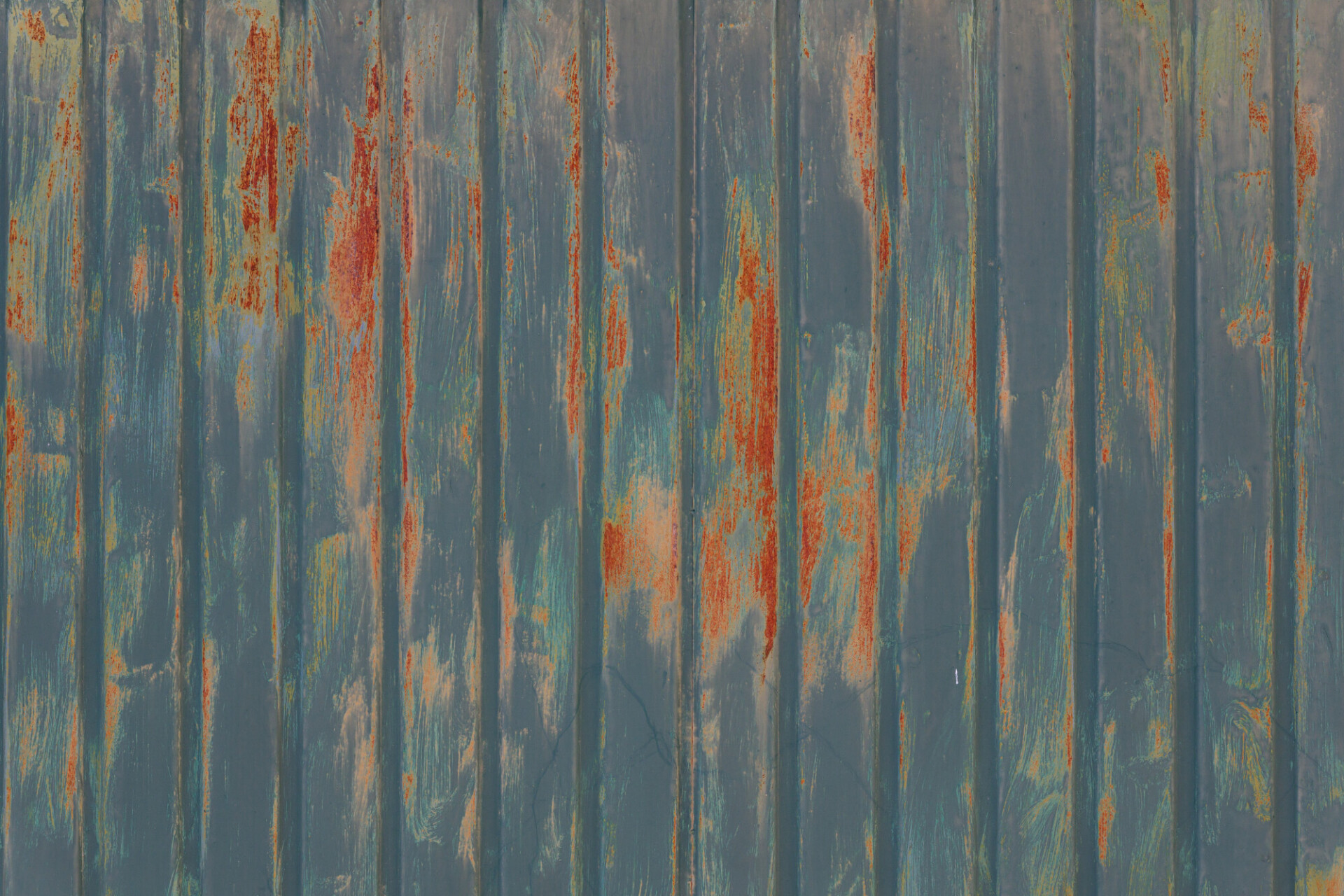 Green Rusty Garage Door Texture