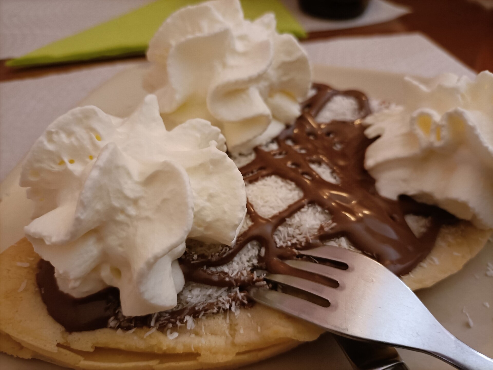 Decadent Chocolate and Whipped Cream Crepes