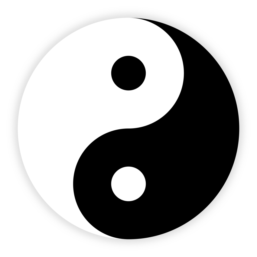 yin and yang png and vector