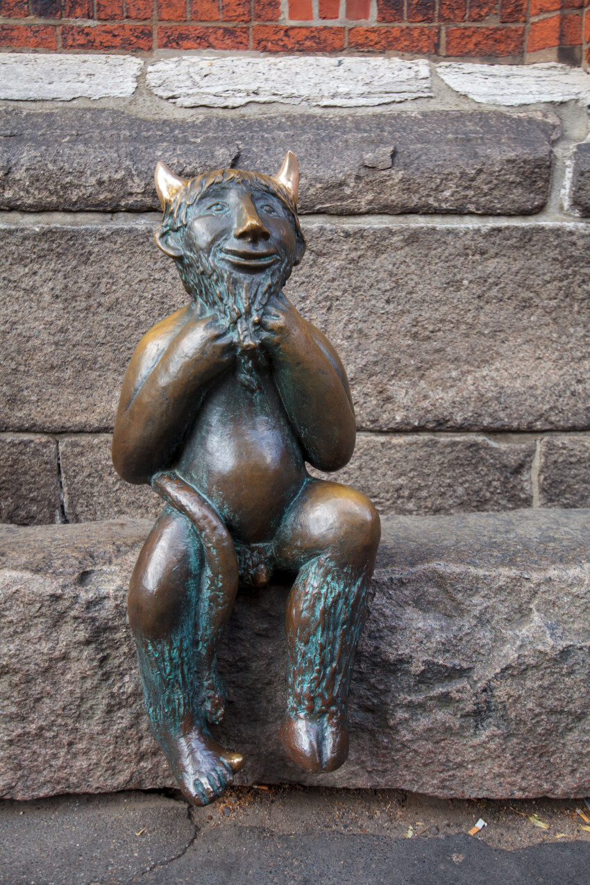 Devil sculpture in Lübeck