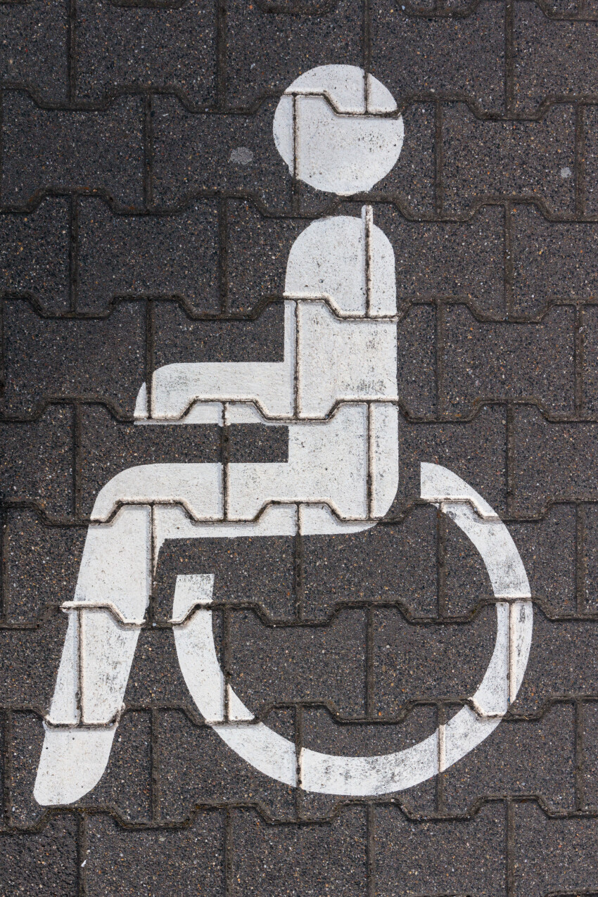 Handicapped parking space