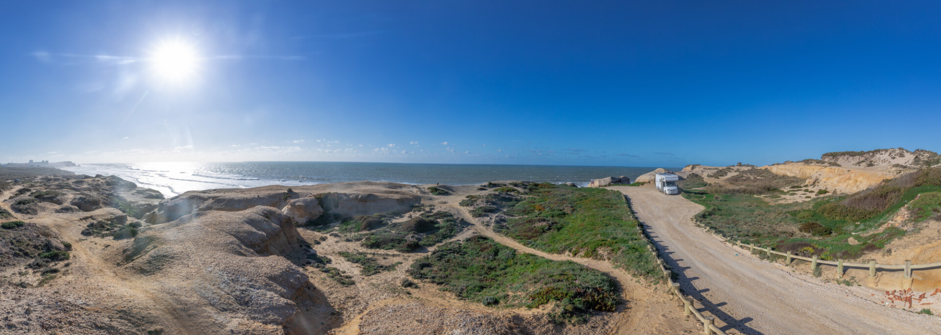 Praia do Seixo Panorama Landscape in Portugal