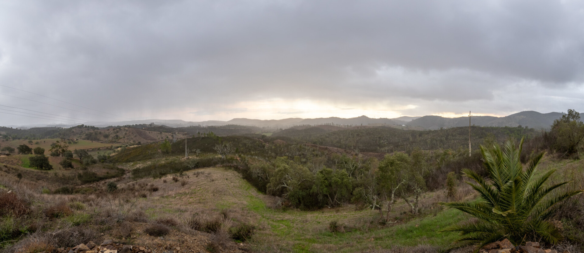 Storm clouds over Portugals beautiful landscape