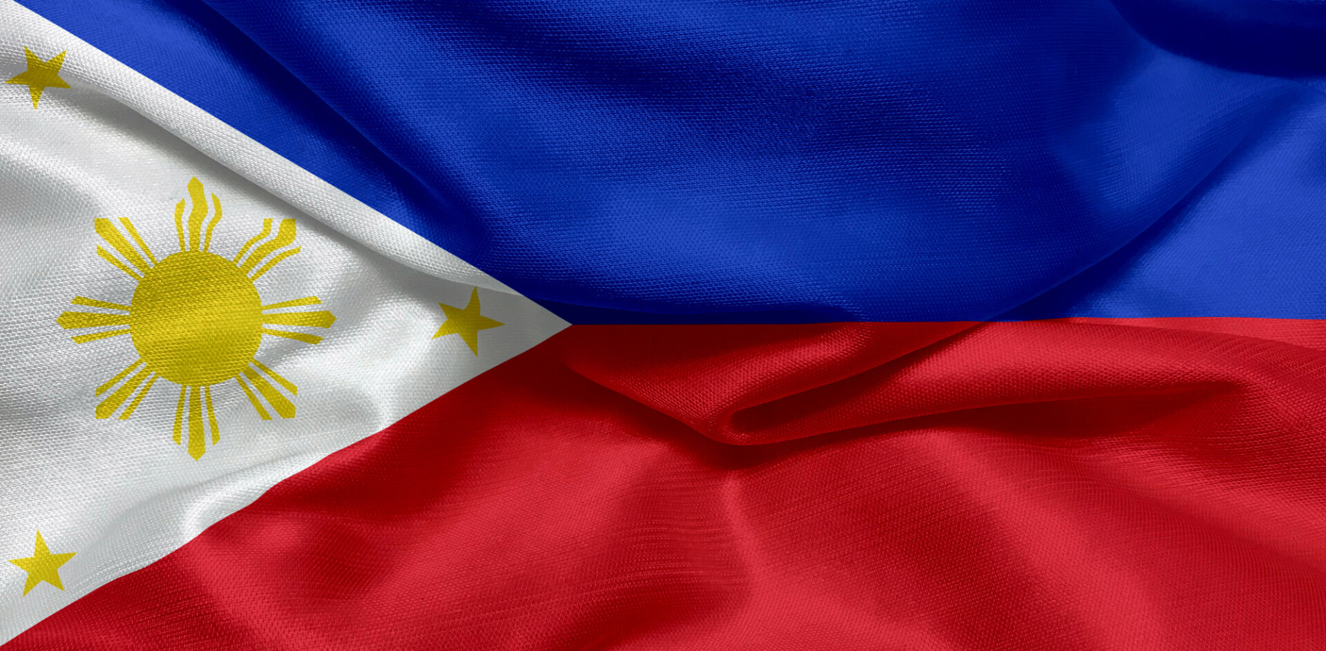 The national flag of the Philippines