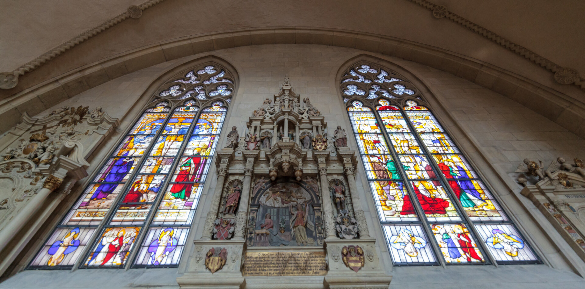 Colourful church windows