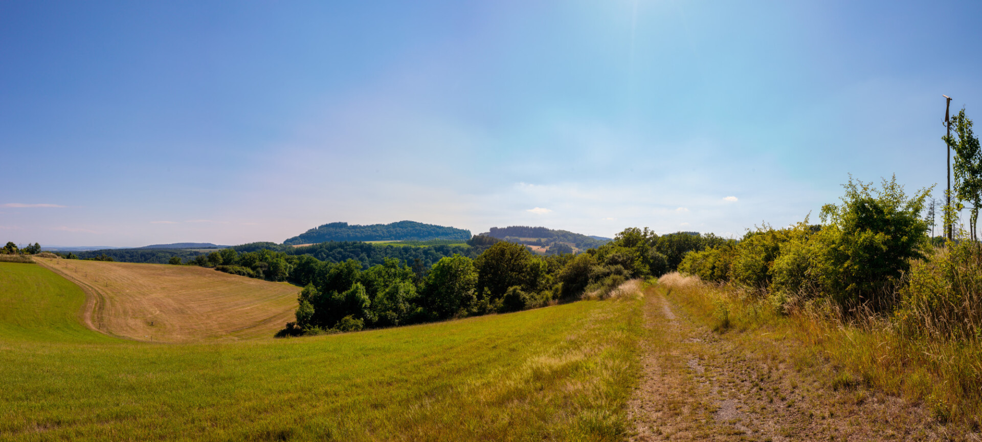 Volcanic Eifel, Manderscheid Rural Landscape Panorama