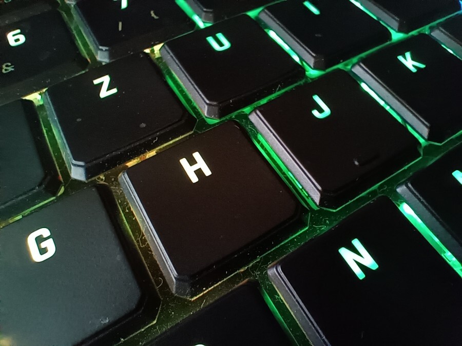 Green LED Keyboard
