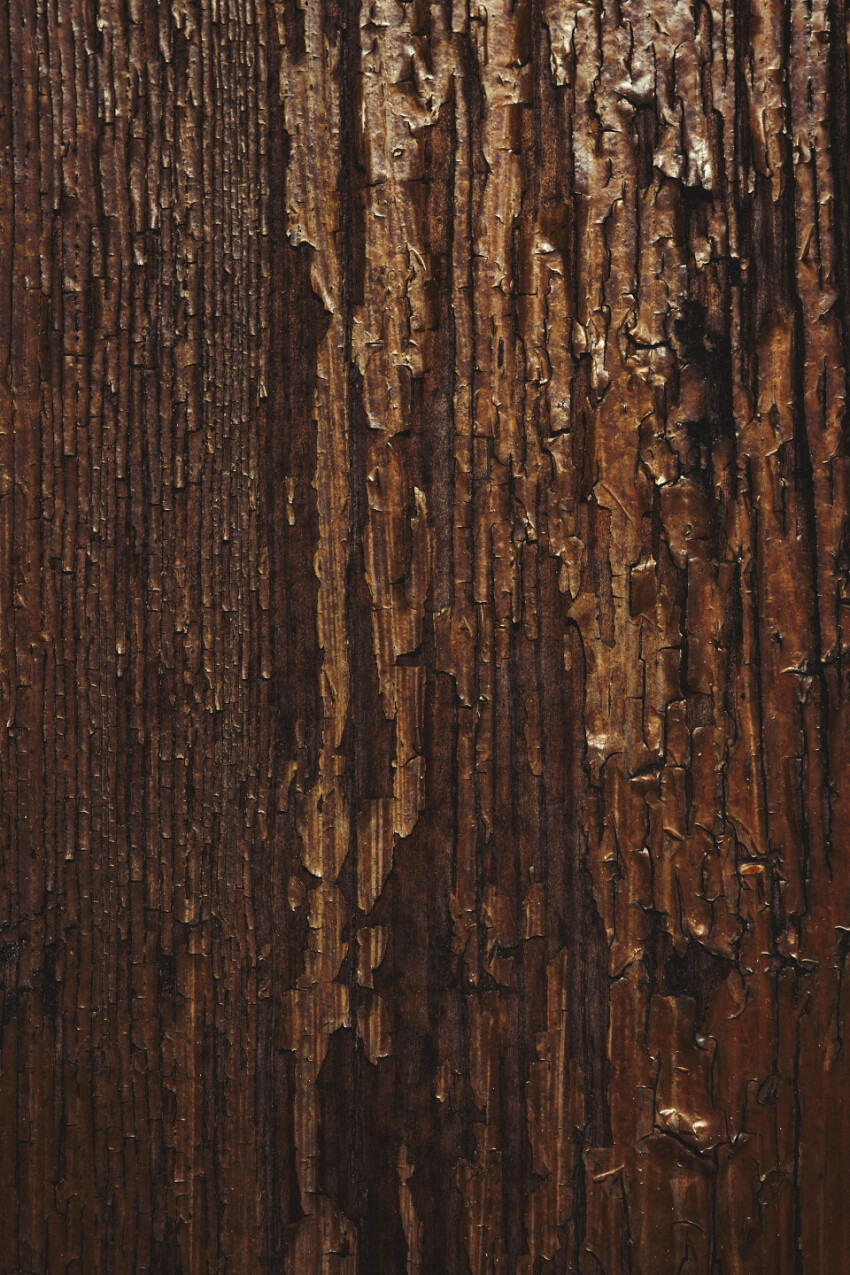 brown peeling wood veneer texture