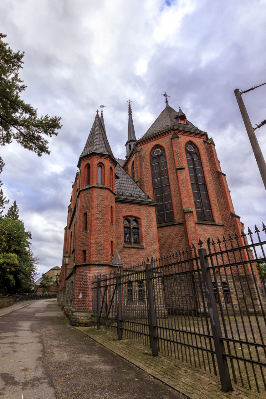 St. Michael Church in Velbert Langenberg from behind