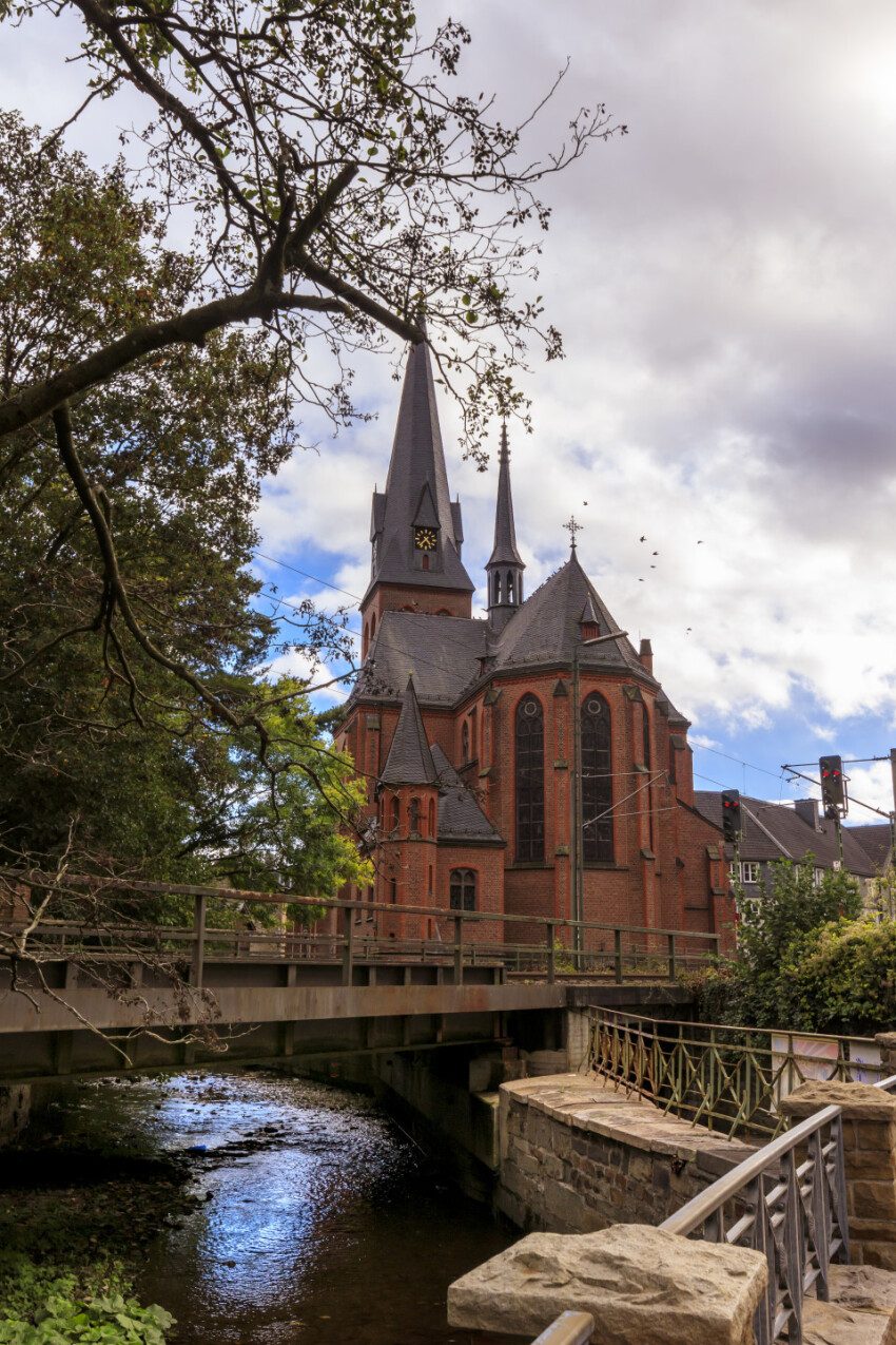 St. Michael Church in Velbert Langenberg backside