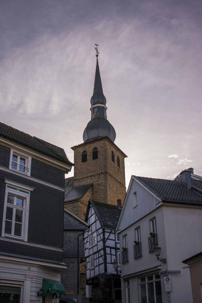 Old town of velbert langenberg in germany