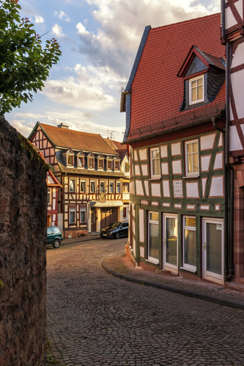 Gelnhausen Alley, Frankfurt Germany Hesse - Old town