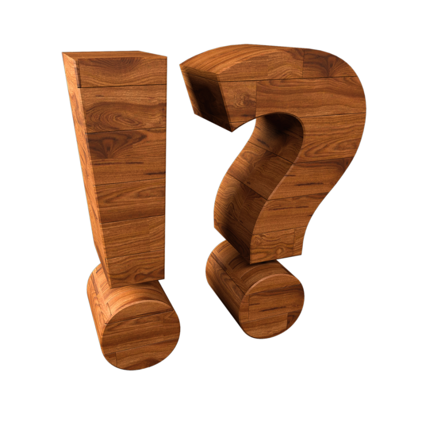 exclamation mark question mark wood transparent PNG