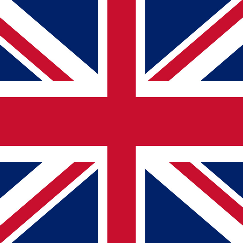 Great Britain flag, UK Flag Square