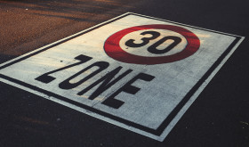 Stock Image: 30 zone