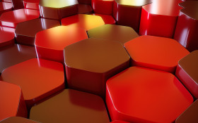 Stock Image: 3D lozenge texture background red