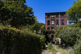 Stock Image: abandoned factory building