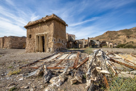 Stock Image: Abandoned village in Andalusia Spain