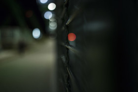 Stock Image: abstract night bokeh background