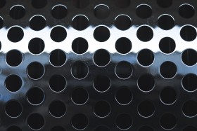 Stock Image: aluminum holes