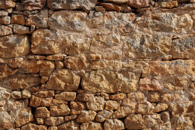 Stock Image: Ancient natural stone wall texture