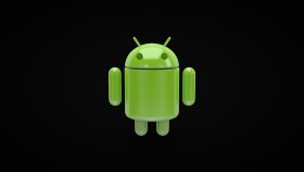 Stock Image: android black background