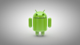 Stock Image: android white background