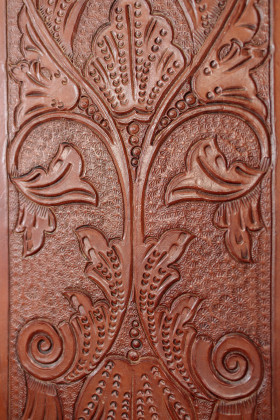 Stock Image: Artistic woodcarving texture