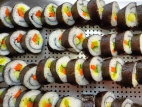 Stock Image: Assorted Sushi Rolls Platter
