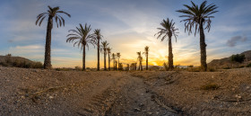 Stock Image: Avenue del Ferrocarril, Almeria, Spain Country Road