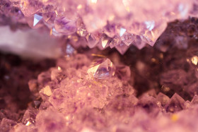 Stock Image: Background macro texture of purple amethyst