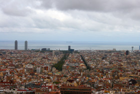Stock Image: barcelona cityscape