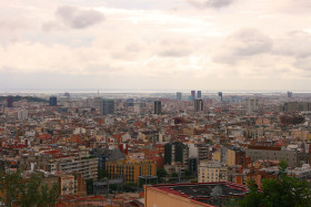 Stock Image: barcelona cityscape