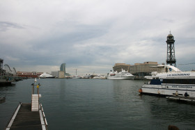 Stock Image: barcelona port