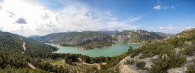 Stock Image: Barranco de la Hoz Landscape in Spain