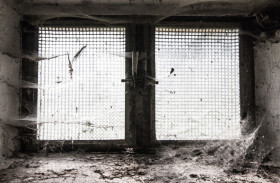 Stock Image: basement window