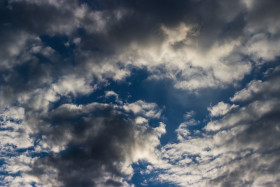 Stock Image: beautiful blue sky and clouds