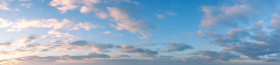Stock Image: beautiful bright sky replacement panorama image