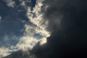 Stock Image: beautiful dark clouds
