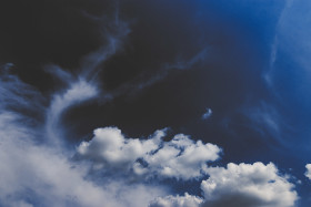 Stock Image: beautiful dark storm clouds