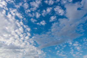 Stock Image: Beautiful light blue Sky with clouds for Sky Replacement